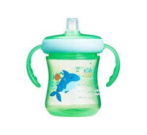Vasos antiderrame chupete Silicona 207ml con asas