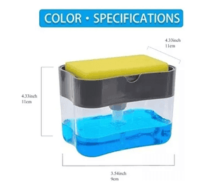 Dispensador De Jabón Para Lavar Platos Tipo Push Automática Blanco