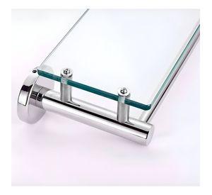 Estante Baño Repisa Estante Vidrio Templado Pared Jhn
