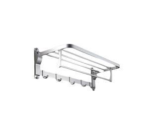Toallero Baño Barra Múltiple Soporte Plegable Doble Jhn