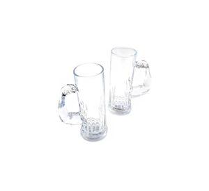 Vasos Cerveceros Set 2 Piezas Shop 550ml Vidrio Blanco