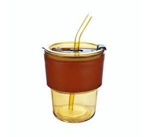 Vaso Vidrio Café Amarillo