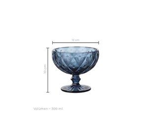 Set 6 Copas Helado Azul 300ml Imahe