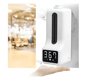 Dispensador Con Sensor Inteligente Termómetro Y Dispensador Color Blanco
