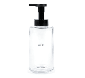Dispensador Jabón Espuma Vidrio Transparente