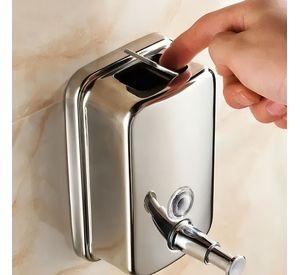 Dispensador Jabón Liquido Acero Inoxidable 500ml /plateado
