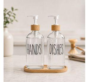 Set Dispensadores de Jab n Clear