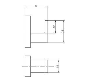 Percha Gancho Colgador Simple Multiusos Modelo Taff