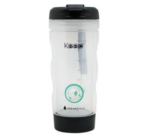 Mug Vaso 450ml Keep Té Hierbas Botella Infusor Doble Pared Agua Negro