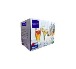 Set 6 Copas Milkshake Vidrio 355 Cc