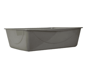 Arenero Para Gato Jumbo Petmate Mascotas Sanitario Higiene Color Gris