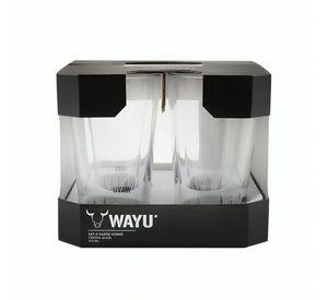 SET 4 VASOS VIDRIO WAYU