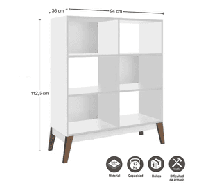 ESTANTE AMBER PEQUIM BLANCO