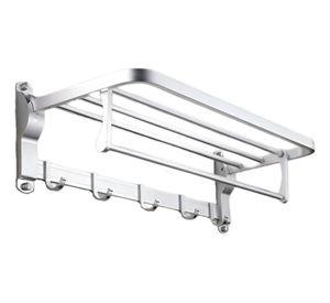 Toallero Baño Barra Múltiple Soporte Plegable Doble Jhn