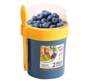 Vaso De Yogurt Bebidas Y Cereal Frutas Frutos Secos 560ml