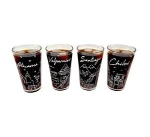 SET 4 VASOS CITY COLLECTION GLASSO