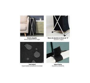 Cesto Triple Para Ropa DecoTeam Desmontable Tela Oxford 600D