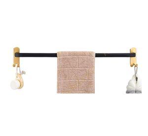 Toallero Negro y Dorado 60cm