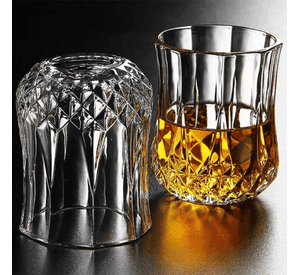 Set 6 Vasos Whisky 210ml con diseño elegante redondo.