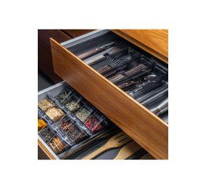 Organizador De Cajón Clear 37,5 X 15 X 5,6 Gris