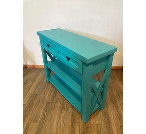 Mesa de arrimo calipso con 2 cajones