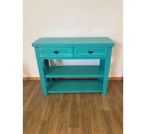 Mesa de arrimo calipso con 2 cajones