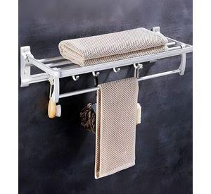 Toallero Baño Barra Múltiple Soporte Plegable Doble Jhn