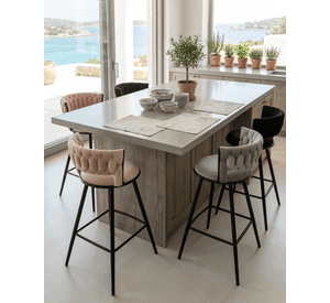 Silla de bar Gales Black 66 Cm