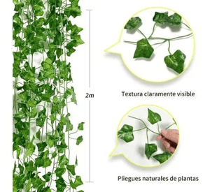 Planta enredadera artificial 12 tiras 210 cm