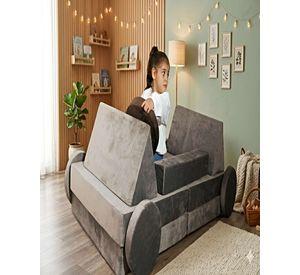 Sofá infantil modular (sofá cama) 12 piezas gris