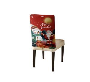 SET DE 6 FUNDAS DE RESPALDO DE SILLAS DE NAVIDAD N19