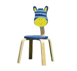 Silla Infantil Resistente Madera Diseño Cebra