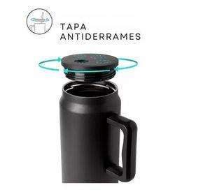 Vaso Termo Para Agua Cafe 1500ml Acero Inox +tapa+bombilla