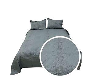 CUBRECAMA COLCHA QUILT DE VERANO 2 PLAZAS BORDADO A6