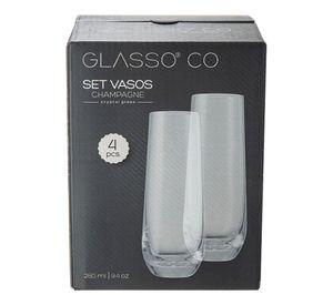 SET 4 VASOS CHAMPAGNE