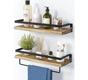 Repisas  Minimalistas De Madera Modernas X2 Estantes