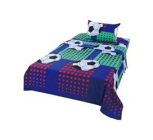 Juego de Sabanas de verano pelota de Futbol niño Infantil plaza y media MAS 1 ALMOHADA