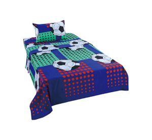 Juego de Sabanas de verano pelota de Futbol niño Infantil plaza y media MAS 1 ALMOHADA