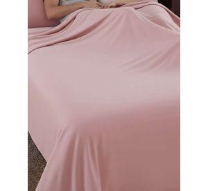 Sábana de Polar Ultra Suave Máxima Calidez y Confort Rosa 1,5 plazas