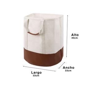 Canasto de lavanderia Beige