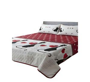 QUILT CUBRECAMA DE VERANO PLAZA Y MEDIA INFANTIL BLANCO 03