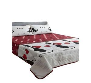 QUILT CUBRECAMA DE VERANO PLAZA Y MEDIA INFANTIL BLANCO 03