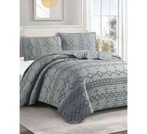 CUBRECAMA QUILT DELGADO TUFTING DE LUJO SUAVE 2 PLAZAS O7