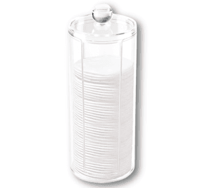 Pack 3 Dispensador Organizador Acrilico Petalos Algodon