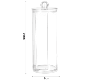 Pack 3 Dispensador Organizador Acrilico Petalos Algodon