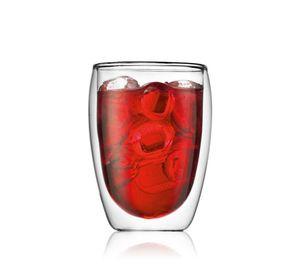 Set de 2 Vasos de Borosilicato Doble Pared 0.35 lts