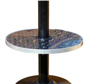 Mesa de acero inox para SETAX, diámetro 40 cm