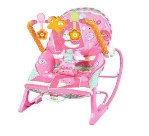 Juguete Silla Mecedora Vibradora Musical Rosado Infantil
