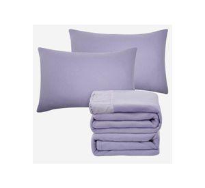 SÁBANA ANDES POLAR BRODERIE LILA 2 PLAZAS