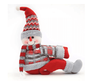 MUÑECO ADORNO DE NAVIDAD TAPADOR DE CORTINA MUÑECO NIEVE